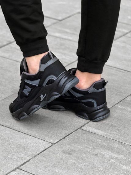 Кросівки New Balance замш/шкіра/3D сітка колір чорний | Зображення 2