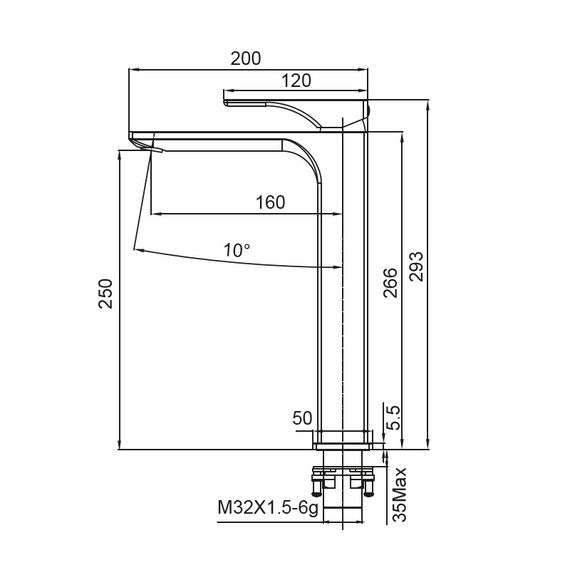 Змішувач для раковини Koer KB-11010-01 (KR3482) | Зображення 1