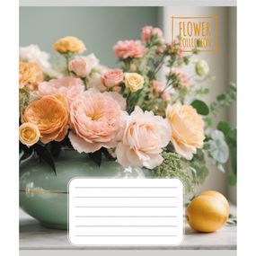 Тетрадь общая "Цветочная композиция" 048-600186L-4 в линию, 48 листов