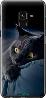 Чохол на Samsung Galaxy A8 2018 A530F Димчастий кіт "825u-1344-2448"