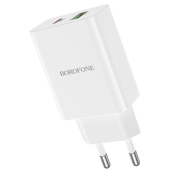СЗУ BOROFONE BA56A, PD20W+Q3.0, 1xUSB-A+1xUSB-C, 20W, White, Box | Зображення 4