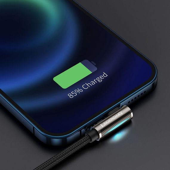 Кабель Baseus Legend Series Fast Charging Elbow Lightning 2.4A (2m), Червоний, 2.0 м | Зображення 2