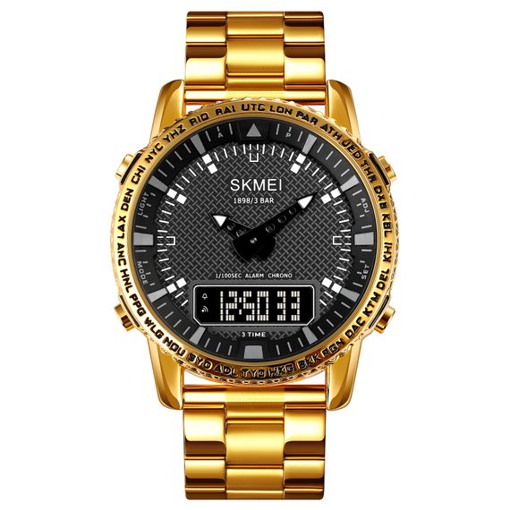 Чоловічий годинник Skmei 1898GDBK Gold-Black