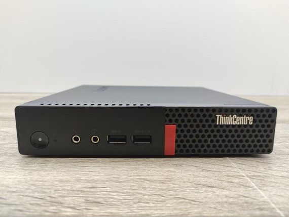 Неттоп Lenovo ThinkCentre M710q Tiny USFF / Intel Core i5-7400T (4 ядра по 2.4 - 3.0 GHz) / 8 GB DDR4 / 240 GB SSD / Intel HD Graphics 630 / Блок питания б/у | Зображення 1