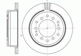 Диск гальмівний TOYOTA LAND CRUISER задн., вент. (вир-во REMSA) REMSA 695610 на TOYOTA LAND CRUISER PRADO (KDJ15_, GRJ15_)