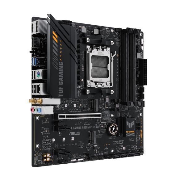Материнcкая плата ASUS TUF GAMING A620M-PLUS WIFI sAM5 A620 4xDDR5 HDMI DP Wi-Fi BT mATX 90MB1F00-M0EAY0 | Зображення 2