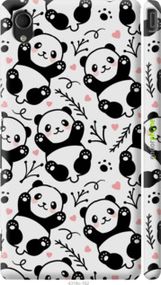 Чохол на Sony Xperia M4 Aqua E2312 Панди "4318m-162-2448"