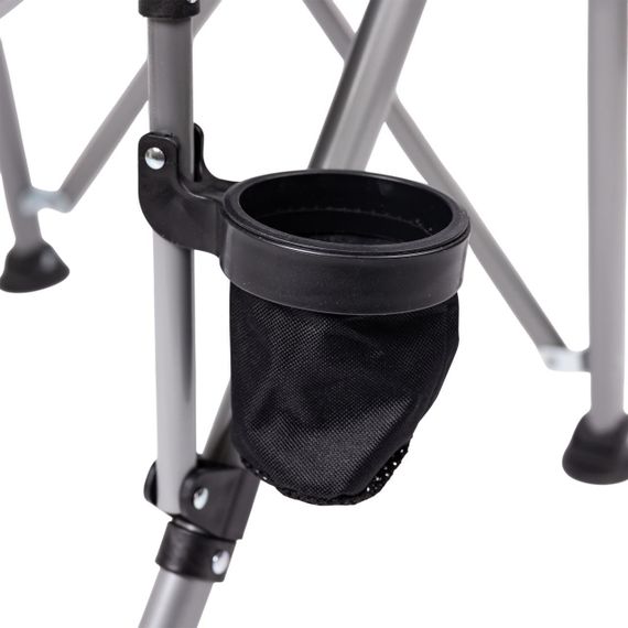 Крісло для риболовлі розкладне туристичне 60х57х92 см складне крісло для кемпінгу на природу Чорне | Зображення 5