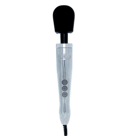 Вібромасажер DOXY Die Cast Polished (Silver), дуже потужний, живлення 220В, металевий корпус Sex Aura