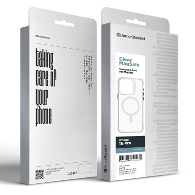 Чехол для мобильного телефона Armorstandart Clear Magsafe Apple iPhone 16 Pro Tansparent (ARM78563) | Зображення 1