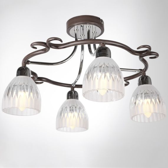Люстра потолочная для кухни E14 40W BR (LK-288C/4)