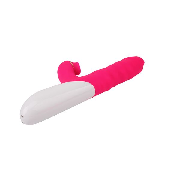Вибратор кролик с вакуумной стимуляцией CHISA Intimate Melody Clit Kisser THruster, розовый Sex Aura | Зображення 1