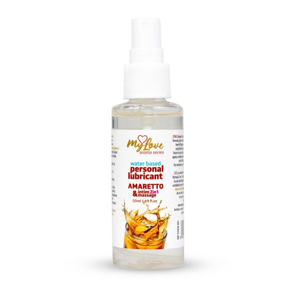 2в1 лубрикант та масажний гель - MyLove Aroma Series Intim&Massage Amaretto, 50 мл Sex Aura