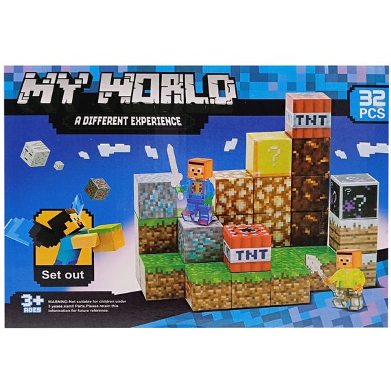 Детcкий магнитный конструктор "MINECRAFT" SX32, 32 детали