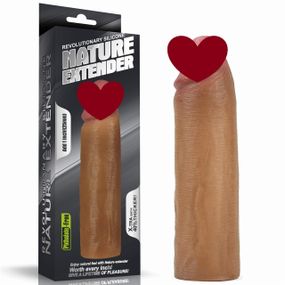Насадка подовжуюча ADD 1 SILICONE EXTENDER Brown sexstyle