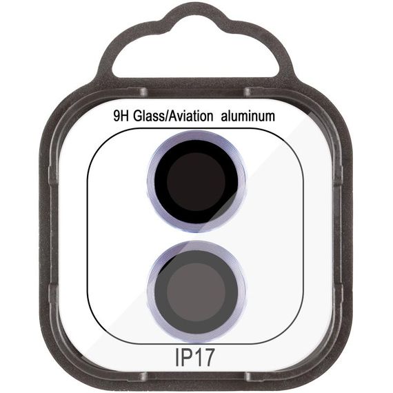 Защитное стекло Metal Classic на камеру (в упак.) для Apple iPhone 17 (6.3") Голубой / Light Blue | Зображення 1