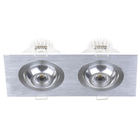 Світильник точковий LED-101/2x1W AL