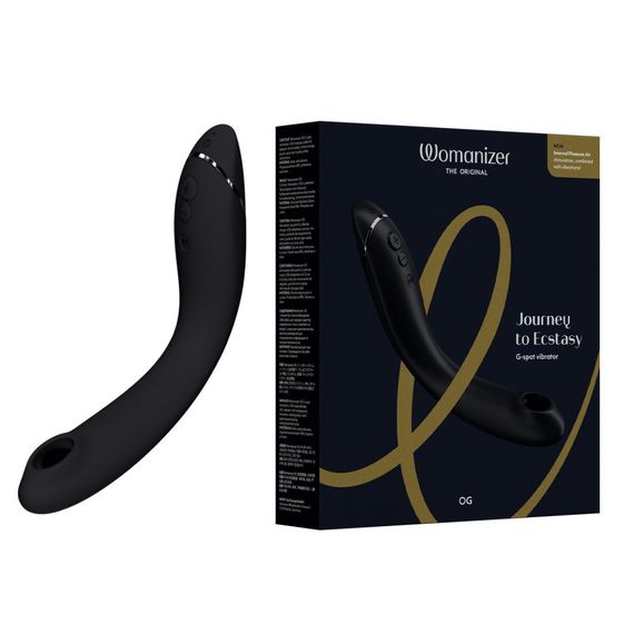 Вибратор для точки G c вакуумной стимуляцией Womanizer OG Slate Sex Aura