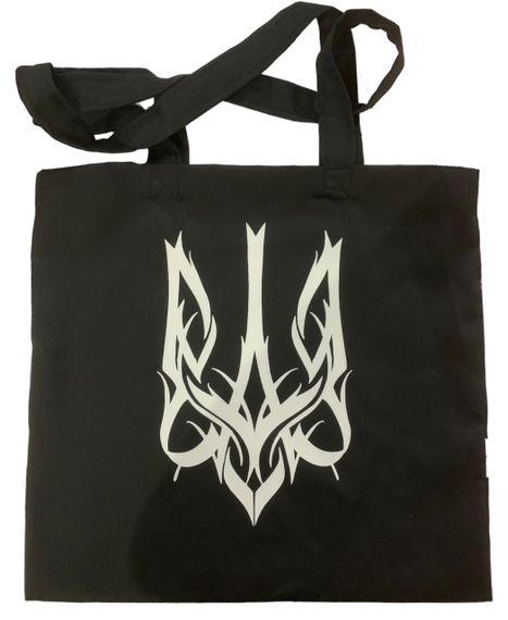 Экосумка шоппер 4Profi "Герб 1" дигональ (хлопок) черная