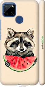 Чохол на Realme 7i Єнотик з кавуном "4605m-2486-2448"