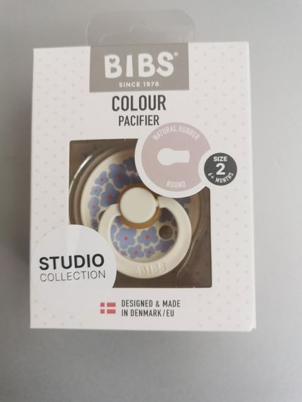 Соска пустушка Bibs Studio Colour 6-18 міс Jasmine Field – Ivory | Зображення 2
