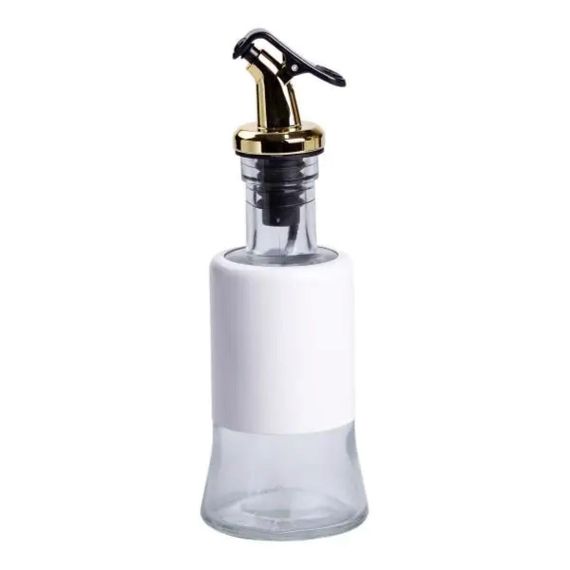 Набір для спецій на підставці з пляшками для олії та оцту 8 предметів Білий HP-1360W | Зображення 5