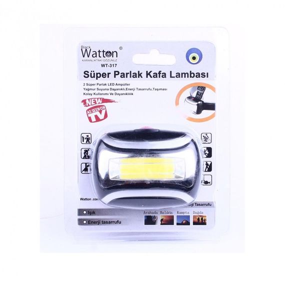 Ліхтар налобний на батарейках Watton WT-317 150 м | Зображення 1