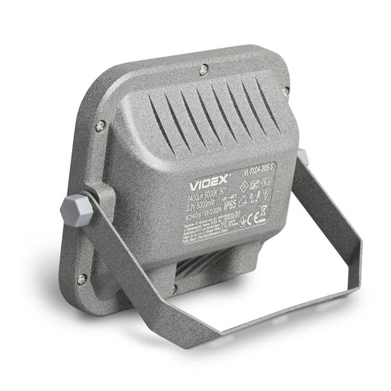 Світлодіодний прожектор автономний VIDEX VL-FSO4-205-S 1400Lm 5000K | Зображення 4