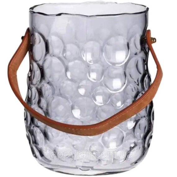 Ваза сумочка з ручкою 13×9.5×18 см декоративна Сірий HP-19-153-5 | Зображення 2