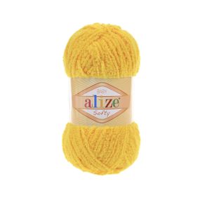 Пряжа Alize Softy, алізе софті, алізе софті жовтий 216