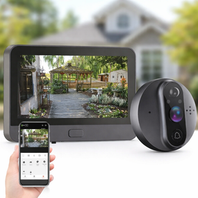 Відеодомофон Tuya Smart Video Doorbell ED-300PA / Дверний бездротовий дзвінок Wi-Fi з ІЧ-підсвічуванням та датчиком руху