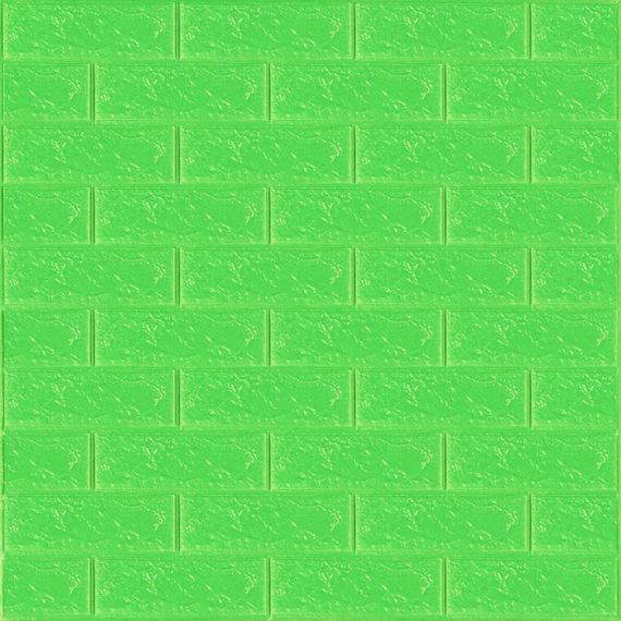 3D панель самоклеюча цегла Зелена 700х770х3мм (013-3) SW-00000639