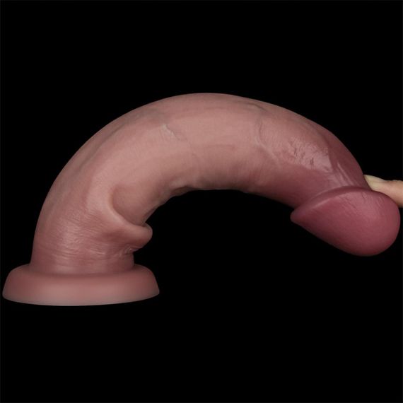 Фалоімітатор - Sliding Skin Pro II Dual Layer Silicone Dong 9" Flesh Sex Aura | Зображення 7