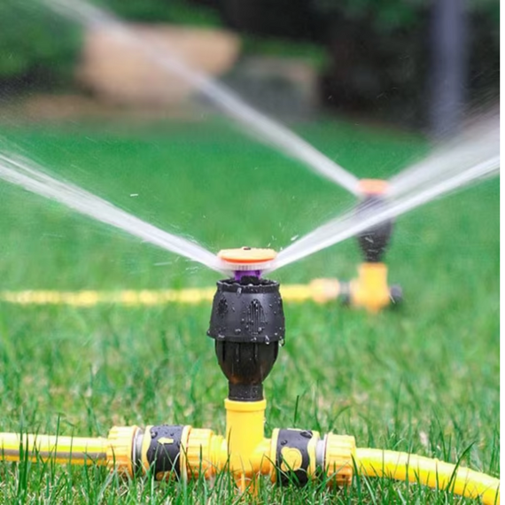 Розбризкувач для поливання газону, садовий спринклер з обертанням на 360°, насадка-розпилювач на шланг | Зображення 8