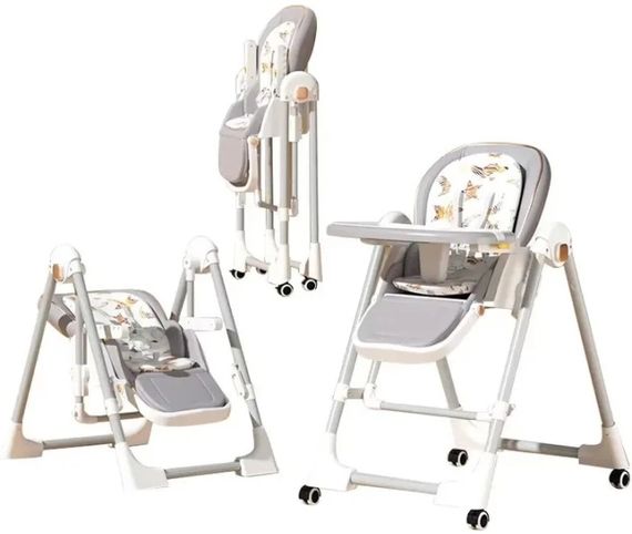 Стільчик-шезлонг для годування BabyChair Z901 з регульованою спинкою та столиком | Зображення 1