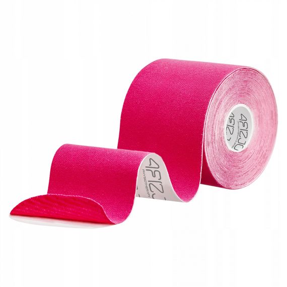 Стрічка кінезіологічна (кінезіо тейп) 4FIZJO 7.5 см x 5 м 4FJ0547 Pink (P-5907739318893) | Зображення 4