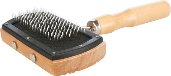 Щітка-пуходерка з дерев'яною ручкою Trixie, 10 см | Зображення 1