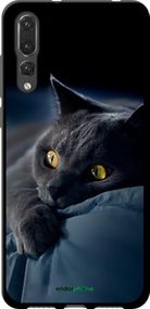 Чохол на Huawei P20 Pro Димчастий кіт "825b-1470-2448"
