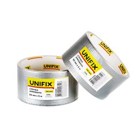 Лента клейкая армированная серая 50мм*5м UNIFIX
