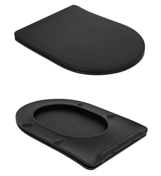 Унітаз підлоговий Qtap Robin Ultra Quiet з сидінням Slim Duroplast/ Soft-close/ Quick Release QT13226083AMB | Зображення 3