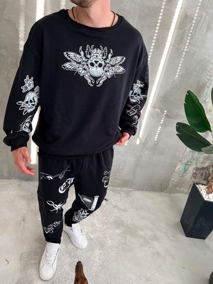 костюм світшот штани ДТФ | Зображення 3