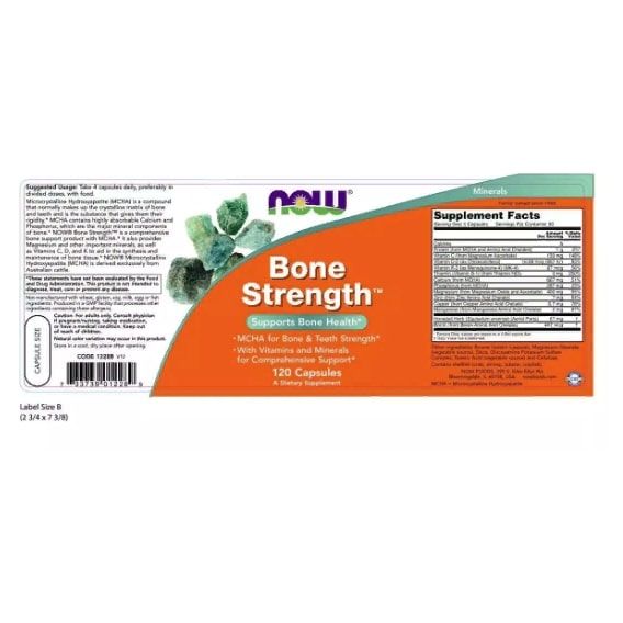 Комплекс для суставов NOW Foods Bone Strength 120 Caps NF1228 | Зображення 1