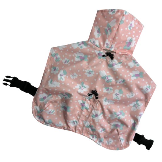 Дощовик плащ квіточки персик 3 | Зображення 3