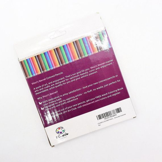 Набір різнокольорових олівців 48 шт Vincis Secret / Олівці для малювання | Зображення 9