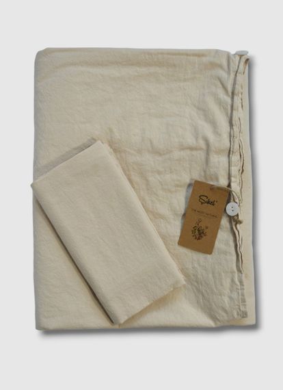 Постельное белье Sikel Stonewashed Soho 200 х 220 см Bej | Зображення 2