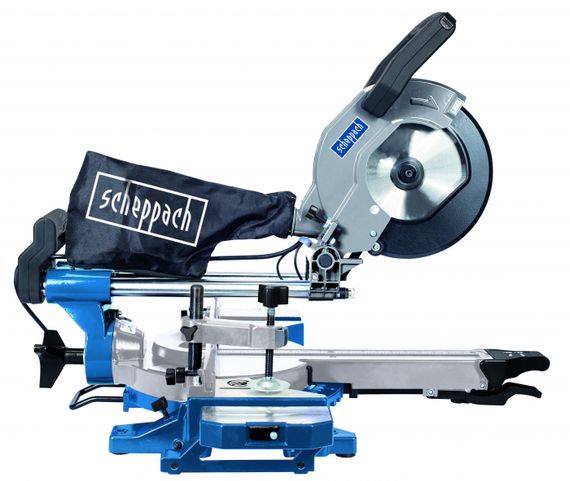 Пила торцовочная с протяжкой Scheppach HM90MP (216 мм, 65 мм, 1700 Вт, 14.6 кг)