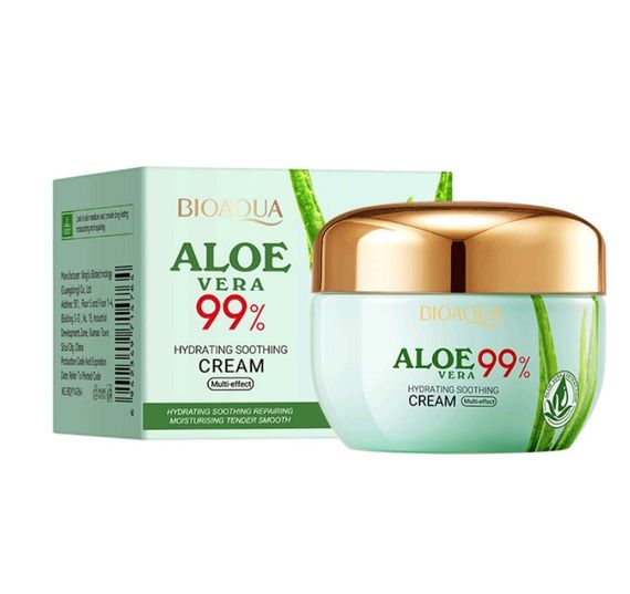 Зволожуючий крем для обличчя з алое вера Bioaqua Aloe Vera Face Cream 99% Hydrating Soothing, 50 г