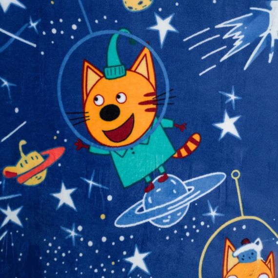 Плед фліс Космічні котики 150x200 см Love You | Зображення 1