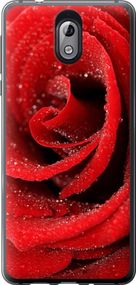 Чехол на Nokia 3.1 Красная роза "529u-1530-17620"