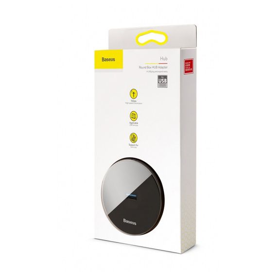 Переходник HUB Baseus Round Box USB to USB 3.0 + 3USB 2.0 (1m) (CAHUB) | Зображення 4